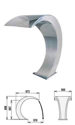 Flexinox vodný chrlič BALI , 30 m3/h , AISI 316