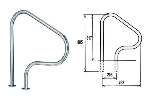 Flexinox rebríkové madlo FX-04 AISI 316