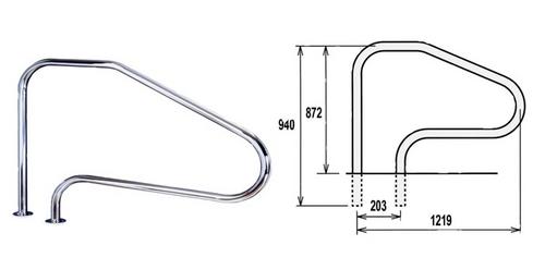 Flexinox rebríkové madlo FX-01 AISI 316