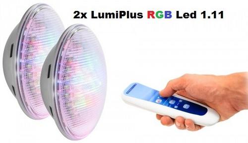 ASTRALPOOL sada 2 ks LED žiaroviek LumiPlus Wireless 1.11 RGB PAR56 + dialkové ovládanie , 27 W , 1100 lm