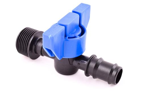 Plastica Alfa nástrčný cylindrový ventil 16  x 3/4" M, PN6