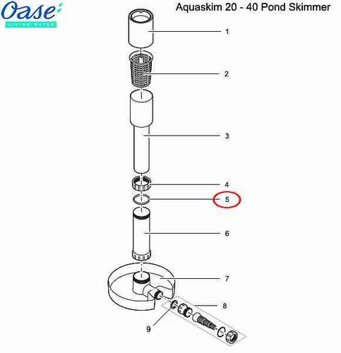 Oase tesnenie pre AquaSkim 20 a 40