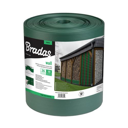 Plotový tieniaci pás SOLID 19 cm x 26 m 1200 g/m2 zelená