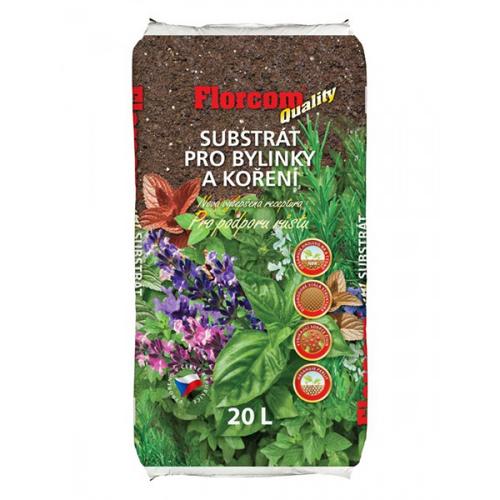 Florcom substrát pre bylinky a korenie Quality 20 l