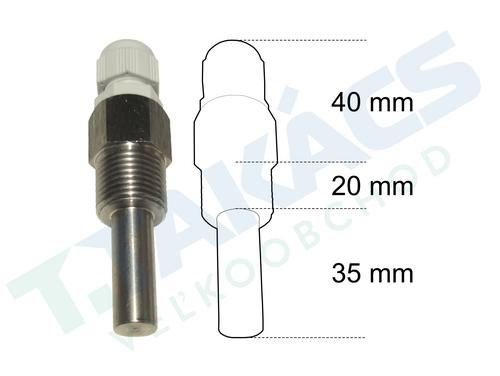 Jímka pre teplotné čidlo 1/2" , nerez