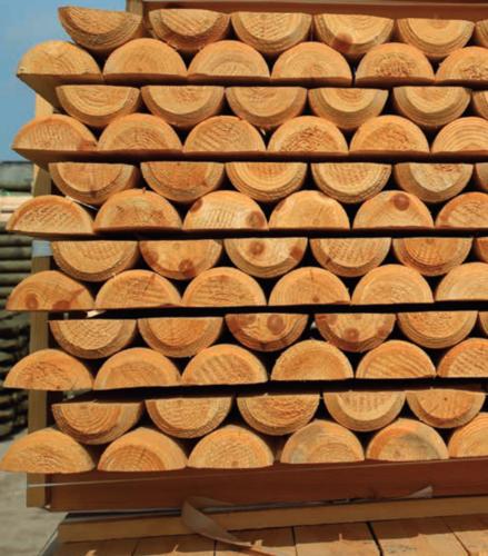 Kôl spájací pologuľatý priemer 6 cm, dĺžka 250 cm, tlakovo morený