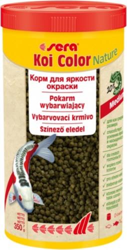 Sera krmivo pre ryby Koi Color Nature Medium 1000 ml