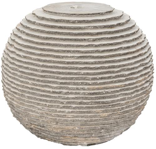 Fontána tmavá guľa s vrúbkami , D 50 cm