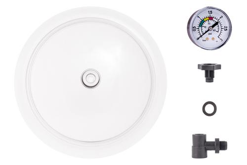 Veko priehľadné s tesnením + manometer SALZBURG