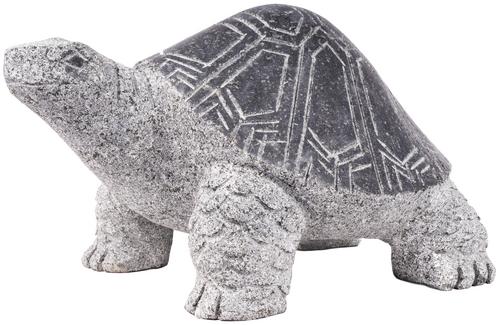 Kamenná soška Korytnačka tmavá, 45 cm