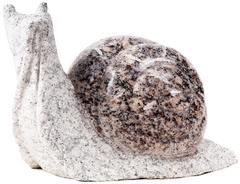 Kamenná soška Slimák A svetlý, 45 cm