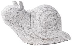 Kamenná soška Slimák B svetlý, 30 cm