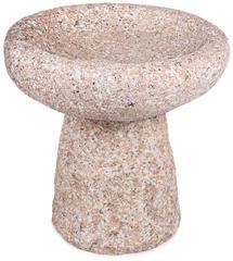 Kamenné napájadlo s podstavou ružové, D40 cm, V40 cm