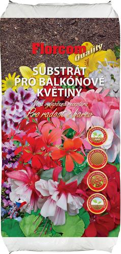 Florcom substrát pre balkónové kvety Quality 20 l