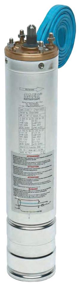 Motor Saer mosadzný 1,1 kW, 230 V