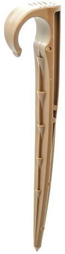 Teco hnedý zemný úchyt pre kvapkovú hadicu - bal 100 ks