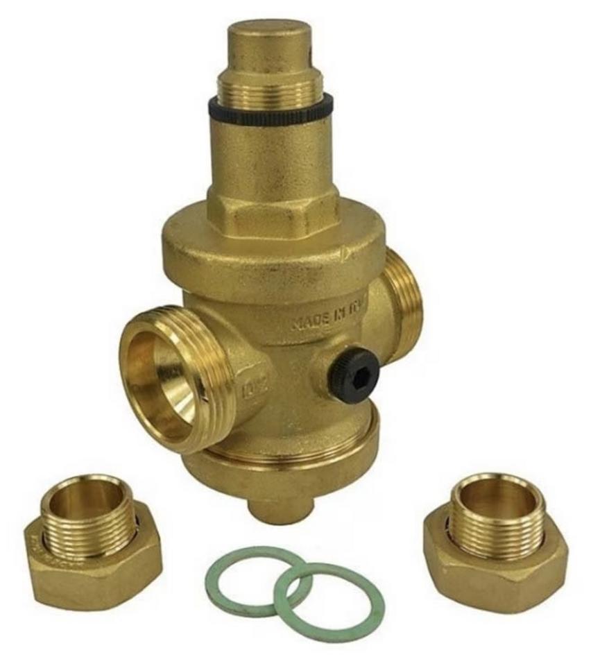 Redukčný ventil Malgorani 1/2" FF, mosadzný, so šróbením