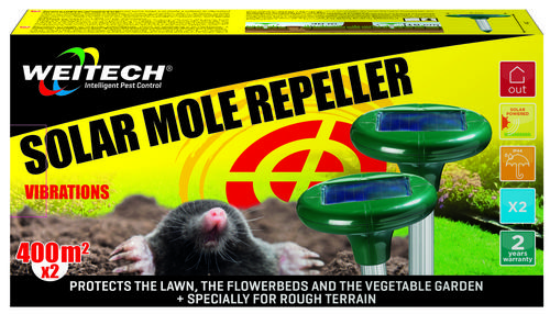 Solar mini  odpudzovač proti krtom 2ks v balení, max 400m2