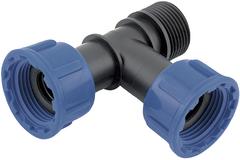 Technoplastic holendrový T-kus 1" M x F x F, PN6