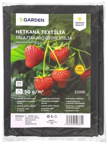 Netkaná textília mulčovacia čierna, 1,6 x 10 m, UV stabilná, 50 g/m2