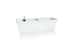 Samozavlažovací hrantík Magnolie 2Smart 60 cm, biela
