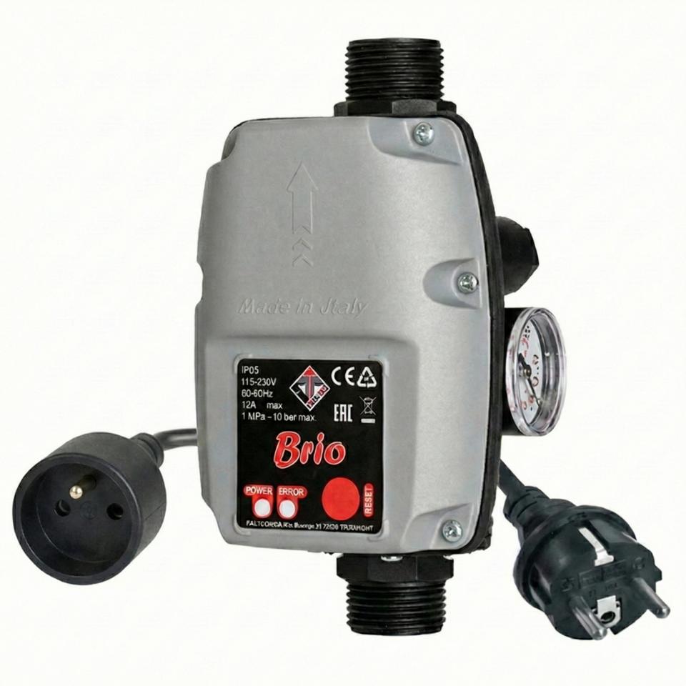 Durchflussschalter Brio 2021 mit Kabel, Gewinde 1", max. 1.5kW, 230V